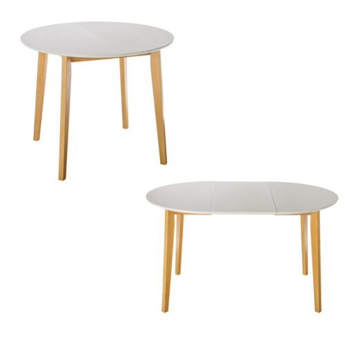 ΤΡΑΠΕΖΙ ΤΡΑΠΕΖΑΡΙΑΣ Fylliana MAX S ΛΕΥΚΟ ΣΤΡΟΓΓΥΛΟ ΑΝΟΙΓΟΜΕΝΟ 90+40x75εκ