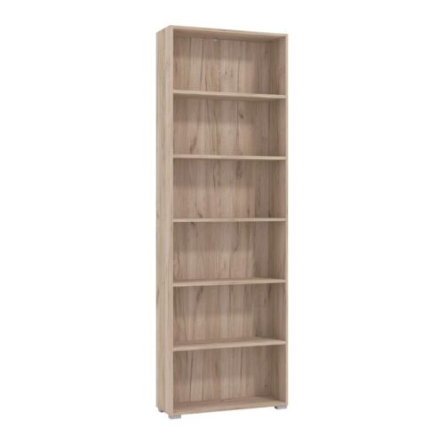 ΒΙΒΛΙΟΘΗΚΗ TOMAR 6 GREY OAK 70x24,5x211,5εκ