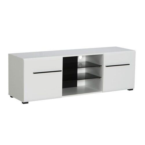 ΕΠΙΠΛΟ ΤΗΛΕΟΡΑΣΗΣ TRENTINO TV 150 ΛΕΥΚΟ-ΜΑΥΡΟ-ΛΕΥΚΗ ΛΑΚΑ 150x42x50εκ s.p.f