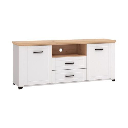 ΕΠΙΠΛΟ ΤΗΛΕΟΡΑΣΗΣ VALENCIA TV 160 ΛΕΥΚΟ-ARTISAN OAΚ-ΛΕΥΚΟ ΜΑΤ 161x41x66.5εκ