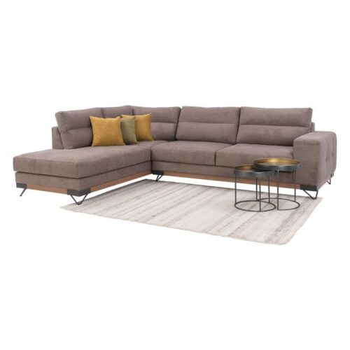 ΚΑΝΑΠΕΣ New Monaco ΑΡΙΣΤΕΡΗ ΓΩΝΙΑ ΚΑΦΕ 300x230x95εκ