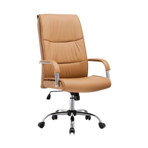 ΚΑΡΕΚΛΑ ΓΡΑΦΕΙΟΥ Fylliana FL107 ΜΠΕΖ ΤΕΧΝΟΔΕΡΜΑ 60x66x115εκ