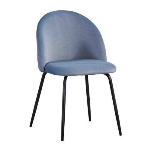 ΚΑΡΕΚΛΑ ΤΡΑΠΕΖΑΡΙΑΣ Fylliana "Amelia" RAF ΒΕΛΟΥΔΟ ΥΦΑΣΜΑ ΜΕ ΜΕΤΑΛΛΙΚΑ ΠΟΔΙΑ 51x52,5x82,5εκ