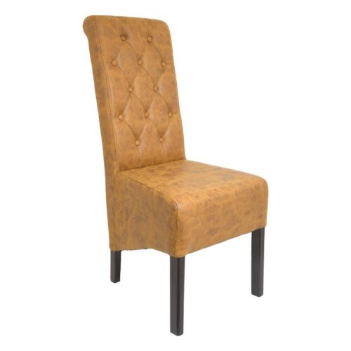 ΚΑΡΕΚΛΑ ΤΡΑΠΕΖΑΡΙΑΣ Fylliana NEW Τ-14 ΥΦΑΣΜΑ ΩΧΡΑ ΧΡΩΜΑ ΜΕ ΞΥΛΙΝΑ WENGE ΠΟΔΙΑ 45x65x103εκ