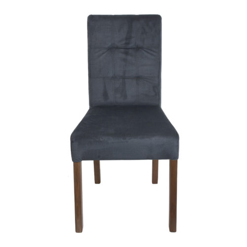 ΚΑΡΕΚΛΑ ΤΡΑΠΕΖΑΡΙΑΣ Fylliana Τ-12 Domenic ΓΚΡΙ ΥΦΑΣΜΑ GREY OAK ΠΟΔΙΑ 45x45x90εκ