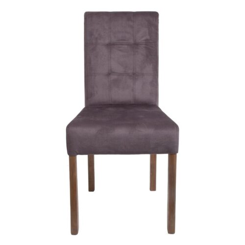 ΚΑΡΕΚΛΑ ΤΡΑΠΕΖΑΡΙΑΣ Fylliana Τ-12 Domenic ΚΑΦΕ ΥΦΑΣΜΑ GREY OAK ΠΟΔΙΑ 45x45x90εκ