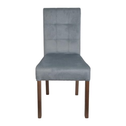 ΚΑΡΕΚΛΑ ΤΡΑΠΕΖΑΡΙΑΣ Fylliana Τ-12 Domenic MINT ΥΦΑΣΜΑ GREY OAK ΠΟΔΙΑ 45x45x90εκ