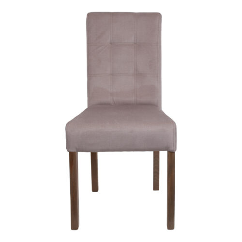 ΚΑΡΕΚΛΑ ΤΡΑΠΕΖΑΡΙΑΣ Fylliana Τ-12 Domenic ΜΠΕΖ ΥΦΑΣΜΑ GREY OAK ΠΟΔΙΑ 45x45x90εκ