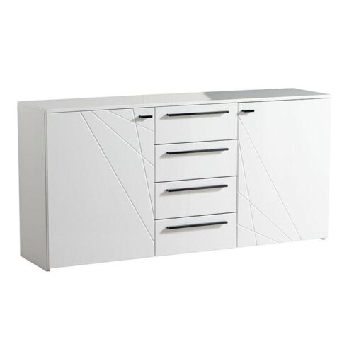 ΚΟΜΟΤΑ-ΜΠΟΥΦΕΣ KSANTI 3K4F ΛΕΥΚΗ-ΛΕΥΚΗ ΛΑΚΑ 163x40x80.5εκ