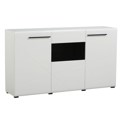 ΚΟΜΟΤΑ-ΜΠΟΥΦΕΣ TRENTINO 3K1F ΛΕΥΚΟ-ΜΑΥΡΟ-ΛΕΥΚΗ ΛΑΚΑ 173x41,5x96,5εκ s.p.f