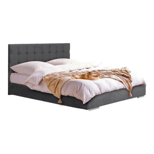 ΚΡΕΒΑΤΙ Fylliana "New Cagliari" ΓΚΡΙ ΧΡΩΜΑ 129x214x115εκ (120x200)