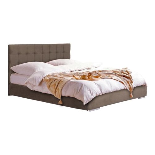 ΚΡΕΒΑΤΙ Fylliana "New Cagliari" ΜΠΕΖ ΚΑΦΕ ΧΡΩΜΑ 99x214x115εκ (90x200)