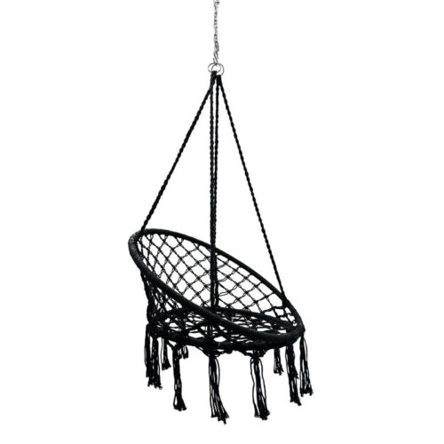 ΚΡΕΜΑΣΤΗ ΚΟΥΝΙΑ-ΑΙΩΡΑ Nala ΜΑΥΡΟ 80x80x125εκ