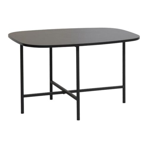 ΜΕΤΑΛΛΙΚΟ ΤΡΑΠΕΖΑΚΙ ΣΑΛΟΝΙΟΥ Fylliana FL2328 ΜΑΥΡΟ ΧΡΩΜΑ 80x60x48εκ