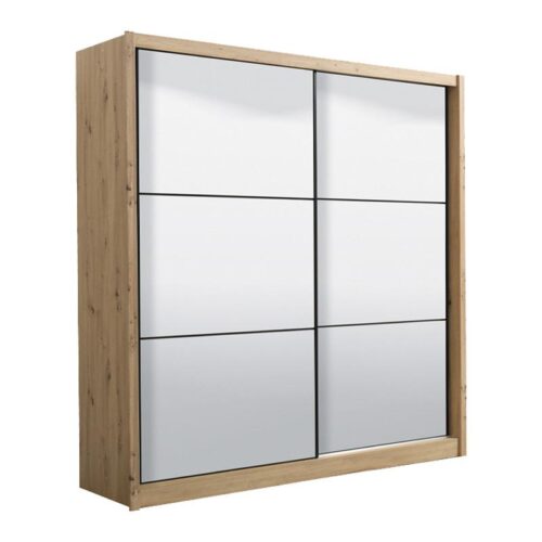 ΝΤΟΥΛΑΠΑ NAVARA ME ΚΑΘΡΕΦΤΗ 215 2 OG ARTISAN OAK 213x60x215,5εκ