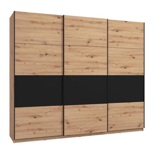 ΝΤΟΥΛΑΠΑ SARDINIA 270 ARTISAN OAK / ΜΑΥΡΟ 262.5x65.5x224εκ