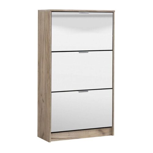 ΠΑΠΟΥΤΣΟΘΗΚΗ Hugo 23 Grey Oak ΜΕ ΚΑΘΡΕΦΤΗ 67x28x119εκ