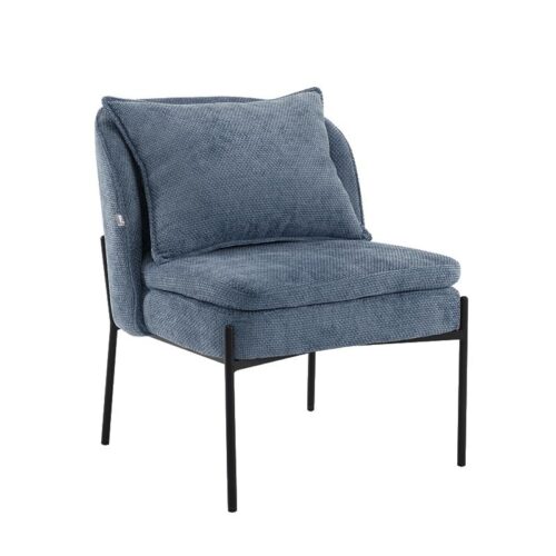 ΠΟΛΥΘΡΟΝΑ Fylliana FL3059 ΣΙΕΛ ΥΦΑΣΜΑ ΜΕ ΜΕΤΑΛΛΙΚΑ ΠΟΔΙΑ 67x75x81εκ