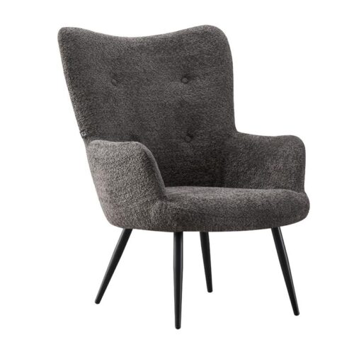 ΠΟΛΥΘΡΟΝΑ Fylliana FL06 ΜΕ ΜΕΤΑΛΛΙΚΑ ΠΟΔΙΑ ΚΑΙ ΓΚΡΙ ΧΡΩΜΑ ΥΦΑΣΜΑΤΟΣ 80x75x97εκ