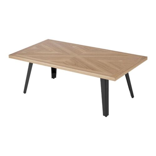 ΤΡΑΠΕΖΑΚΙ ΣΑΛΟΝΙΟΥ Fylliana FL1564 SONOMA MDF ΜΕ ΜΑΥΡΑ ΠΟΔΙΑ 130x70x45εκ