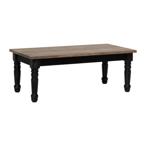 ΤΡΑΠΕΖΑΚΙ ΣΑΛΟΝΙΟΥ Fylliana Kanpur ΚΑΦΕ-ΜΑΥΡΟ ΜΕ ΕΦΕ ΠΑΛΑΙΩΣΗΣ ΧΡΩΜΑ 120x60x45εκ