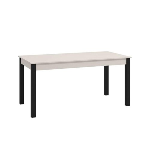 ΤΡΑΠΕΖΙ ΤΡΑΠΕΖΑΡΙΑΣ ΑΝΟΙΓΟΜΕΝΟ SAVOIA CASHMERE-ΜΑΥΡΟ ΜΑΤ 160x80x77εκ d.f.l