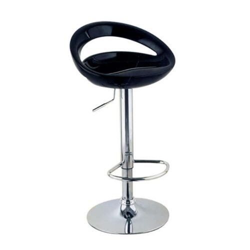 Σκαμπό Μπάρ 2τμχ Bar18 Μαύρο Abs 46x39x97εκ.