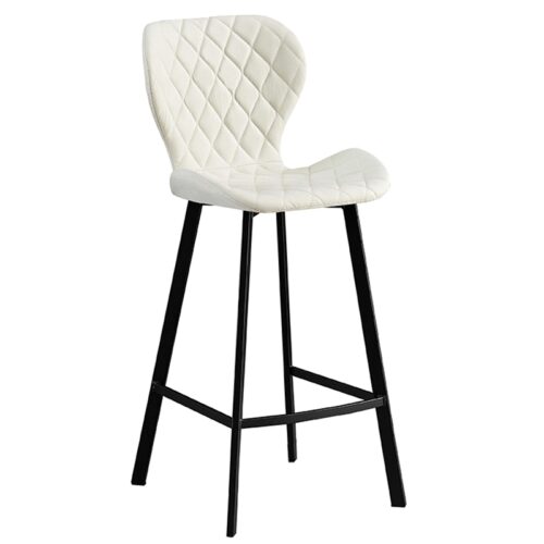 Σκαμπό 73εκ. Μπάρ 2τμχ Martin Off White Ύφασμα 45x49x73-106εκ.