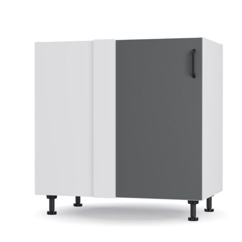 Modest Κάτω Γωνιακό Ντουλάπι Ανθρακί 100x48x82εκ