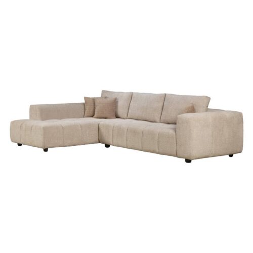 ΚΑΝΑΠΕΣ ΑΡΙΣΤΕΡΗ ΓΩΝΙΑ Fylliana Orion ΜΠΕΖ ΧΡΩΜΑ 300x200x70εκ