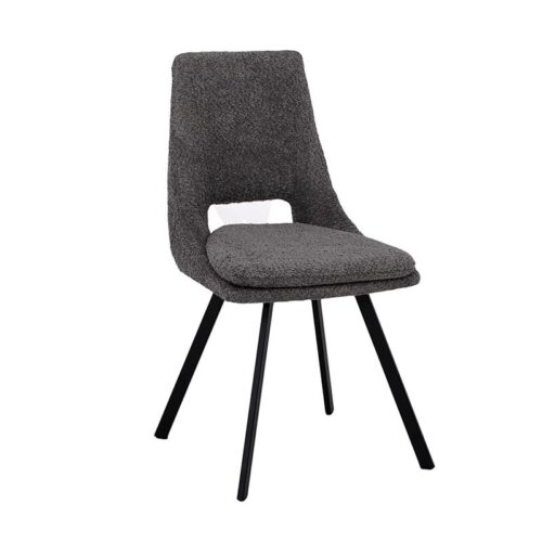 ΚΑΡΕΚΛΑ ΤΡΑΠΕΖΑΡΙΑΣ Fylliana Alice ΓΚΡΙ ΧΡΩΜΑ 47x54x87εκ