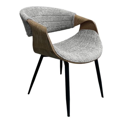 ΚΑΡΕΚΛΑ ΤΡΑΠΕΖΑΡΙΑΣ Fylliana FL1829 ΓΚΡΙ ΥΦΑΣΜΑ 54x55x76εκ