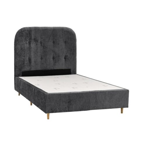 ΚΡΕΒΑΤΙ Fylliana New Amsterdam ΓΚΡΙ ΧΡΩΜΑ ΥΦΑΣΜΑΤΟΣ 120x208x124εκ (120x200)