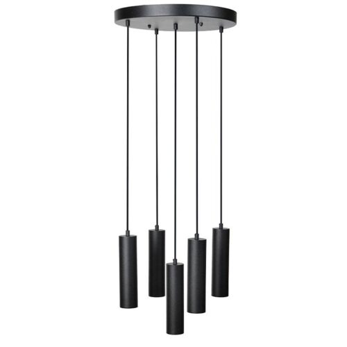 ΠΕΝΤΑΦΩΤΟ ΚΡΕΜΑΣΤΟ ΦΩΤΙΣΤΙΚΟ ΟΡΟΦΗΣ Fylliana ΜΑΥΡΟ ΧΡΩΜΑ GU10 40x100εκ