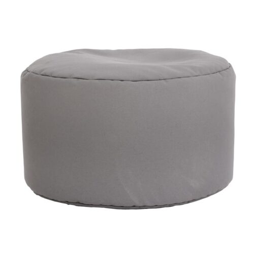 ΣΤΡΟΓΓΥΛΟ ΠΟΥΦ-ΣΚΑΜΠΟ Fylliana Cube ΓΚΡΙ ΧΡΩΜΑ 60x40εκ