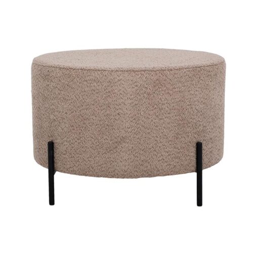 ΣΤΡΟΓΓΥΛΟ ΣΚΑΜΠΟ Fylliana Kristal CAPPUCCINO ΧΡΩΜΑ 60x40εκ