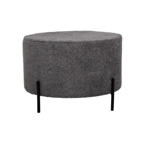 ΣΤΡΟΓΓΥΛΟ ΣΚΑΜΠΟ Fylliana Kristal ΓΚΡΙ ΧΡΩΜΑ 60x40εκ