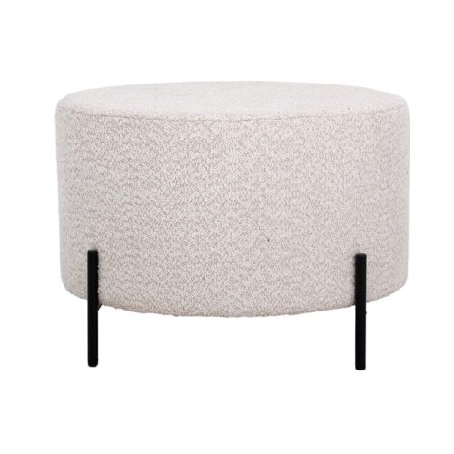 ΣΤΡΟΓΓΥΛΟ ΣΚΑΜΠΟ Fylliana Kristal ΚΡΕΜ ΧΡΩΜΑ 60x40εκ