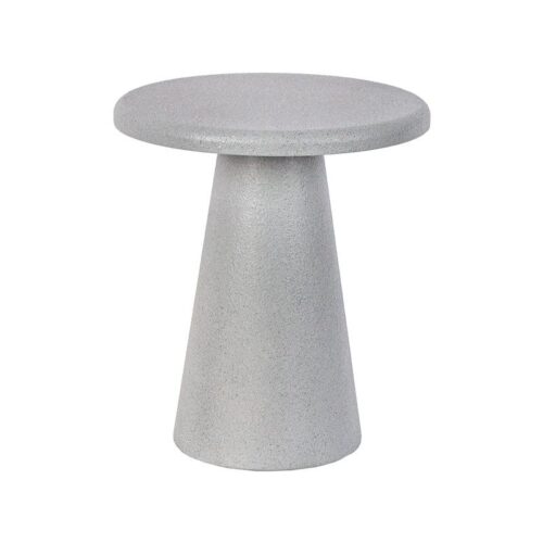 ΣΤΡΟΓΓΥΛΟ ΤΡΑΠΕΖΑΚΙ ΣΑΛΟΝΙΟΥ Fylliana FL2493 ΓΚΡΙ ΧΡΩΜΑ 34x41εκ