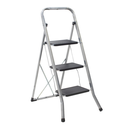 Σκαλοσκαμπό μεταλλικό 3 σκαλιών 70εκ. - 3SKGOLDEN