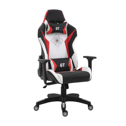 Καρέκλα γραφείου GT Μαύρο/Λευκό/Κόκκινο 66 x 69 x 124-134