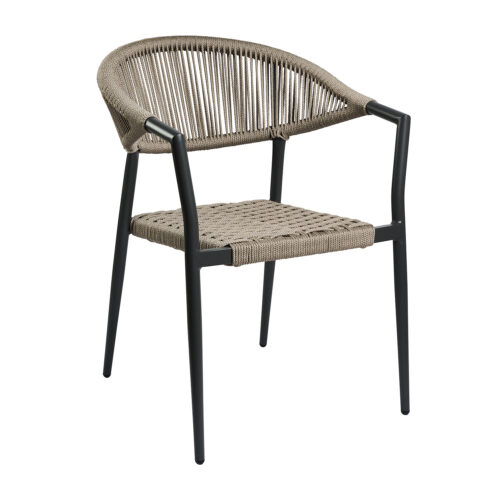 Πολυθρόνα Oggi με Μόκα σχοινί 55.5 x 59 x 78.5