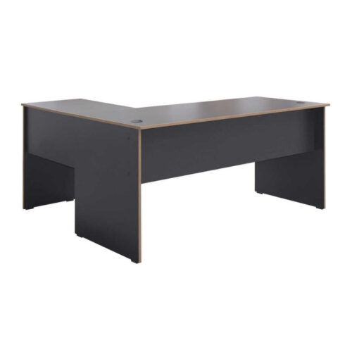 Γραφείο διευθυντικό Rio Megapap γωνιακό αναστρέψιμο χρώμα ανθρακί 160x144x75εκ. - GP009-0238