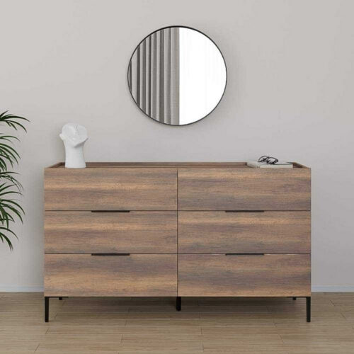 Συρταριέρα Oryana Megapap χρώμα καρυδί 140x44x81εκ. - GP009-0266,1