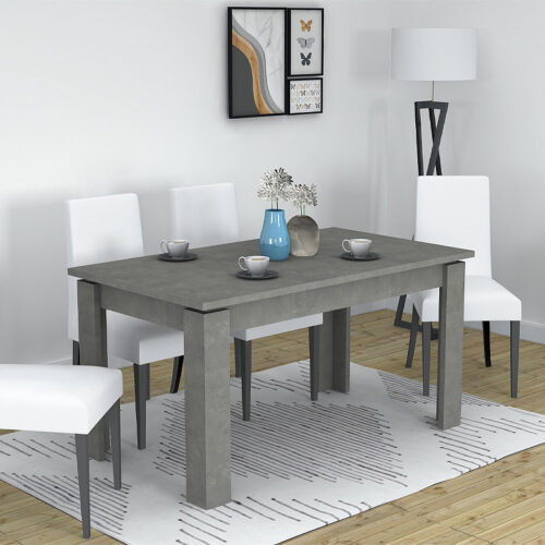 Τραπέζι Denzel Megapap μελαμίνης χρώμα γκρι σκυροδέματος 120x80x76εκ. - GP028-0068,1