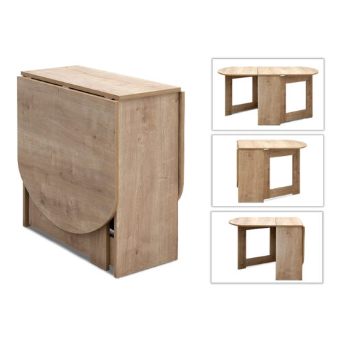 Τραπέζι μελαμίνης Winslet Megapap επεκτεινόμενο χρώμα sonoma 34(63+63)x80x76εκ. - GP028-0071,1