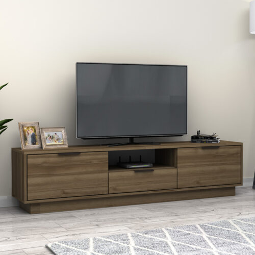 Έπιπλο τηλεόρασης Mensa Megapap χρώμα καρυδί 180x35x43cm. - GP028-0104,3