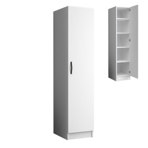 Ντουλάπα ρούχων Ricardo Megapap μονόφυλλη χρώμα λευκό 40x51,8x181εκ. - GP028-0111,1
