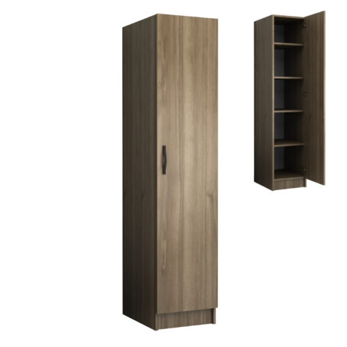 Ντουλάπα ρούχων Ricardo Megapap μονόφυλλη χρώμα καρυδί 40x51,8x181εκ. - GP028-0111,3