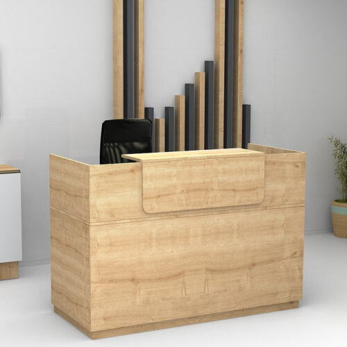 Γραφείο reception Lemmon Megapap χρώμα φυσικό οξιάς 120x70x110εκ. - GP028-0114,2